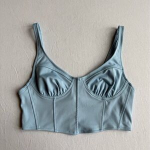 SHEIN Blue Corset Style Top
